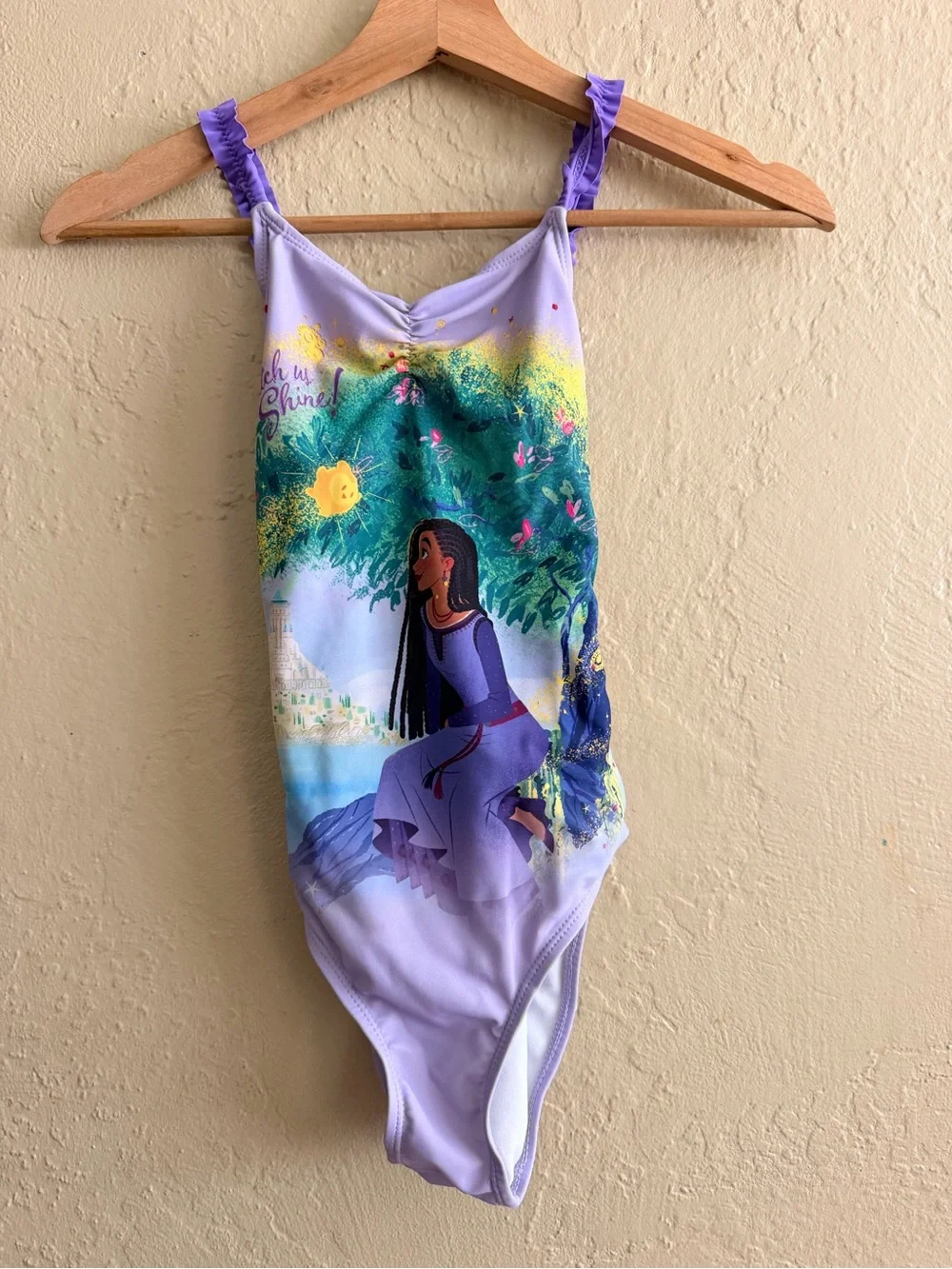 Disney Lavender One-Piece Swim & Matching Lilac Cover Up Set